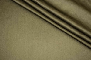 Ткань атласный шелк Италия (шелк 100%, хаки, шир. 1,40 м)