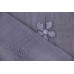 Ткань батист Италия (коттон 100%, светло-серый, вышивка цветы, шир. 1,10 м)