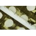 Ткань вареный шелк Италия (полиэсетр 100%, болотный, горох, шир. 1,50 м)