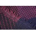 Тканина рогожка Італія (вовна меринос 100%, чорно-синьо-бордовий, клітина, шир. 1,50 м)