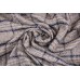 Тканина рогожка Італія (котон 50%, акрил 50%, сіро-бежевий, клітина, шир. 1,50 м)
