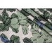 Ткань коттон Италия (коттон 100%, песочно-зеленый, цветы, шир. 1,55 м)