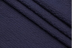 Ткань жаккард Италия (коттон 100%, темно-синий, ширина 1,50 м)