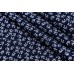 Тканина штапель Італія (віскоза 100%, синій, квіти, шир. 1,50 м)
