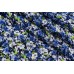 Ткань штапель Италия (вискоза 100%, голубой, цветы, шир. 1,40 м)