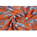 Ткань штапель Италия (вискоза 100%, оранжевый, фламинго, шир. 1,40 м)
