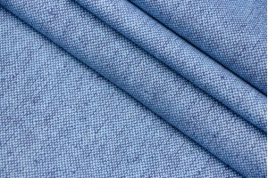 Ткань костюмно-плательная Италия (коттон 100%, голубой, шир. 1,40 м)