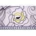 Тканина органза Італія (шовк 100%, білий, вишивка квіти, шир. 1,35 м)