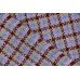 Тканина рогожка Італія (вовна меринос 100%, блакитний, клітина, шир. 1,50 м)