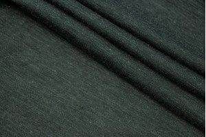 Тканина трикотаж Італія (котон 100%, темно-зелений, шир. 1,50 м)