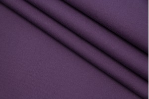 Ткань габардин Италия (коттон 100%, цена за отрез 1м, темно-сиреневый, шир. 1,50 м)