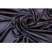 Ткань атлас Италия (шелк 97%, эластан 3%, черный, ширина 1,40 м)