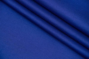 Тканина трикотаж Італія (котон 80%, віскоза 20%, синій, шир. 1,30 м)