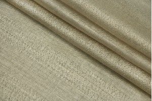 Ткань трикотаж Италия (полиэстер 100%, песочный, ажурные полоски, ширина 1,35 м)