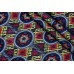 Ткань трикотаж Италия (креповый, вискоза 100%, цена за отрез 1,80 м, разноцветный, узор, ширина 1,40 м)