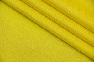 Ткань трикотаж Италия (коттон 100%, ярко-желтый, шир. 1,50 м)