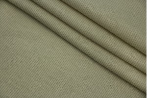 Ткань трикотаж-резинка Италия (коттон 100%, бежево-оливковый, шир. 1 м)
