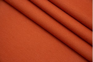 Ткань трикотаж джерси Италия (вискоза 100%, оранжевый, шир. 1,35 м)