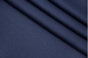 Ткань трикотаж джерси Италия (вискоза 100%, синий, шир. 1,40 м)