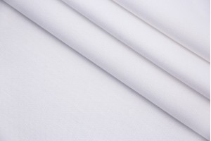 Ткань трикотаж джерси Италия (вискоза 100%, белый, шир. 1,40 м)