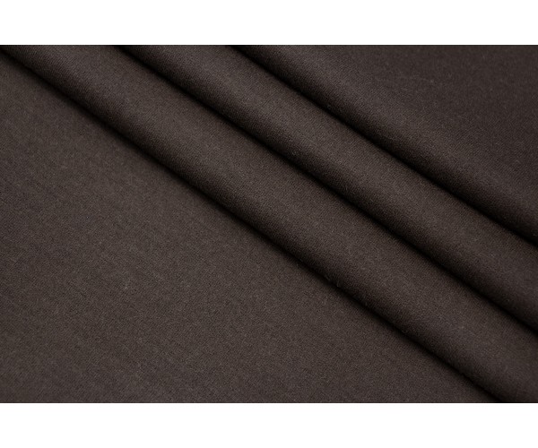 Ткань трикотаж джерси Италия (шерсть 100%, темный шоколад, шир. 1,40 м)