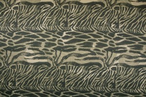 Ткань атласный шелк Италия (шелк 100%, оливковый, зебра-леопард, шир. 1,40 м)