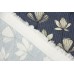 Тканина вельвет (котон 100%, сіро-блакитний, квіти, шир. 1,40 м)