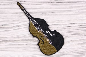 Аппликация скрипка Италия (разноцветный, 5 см)