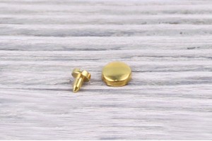 Заклепка метал 8 мм (матовий, золото, ціна за упаковку)