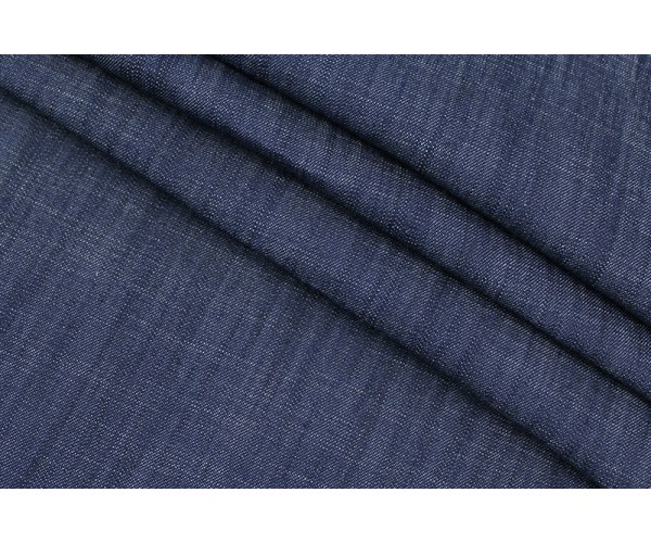 Ткань джинс Италия (коттон 100%, синий, шир. 1.40 м)