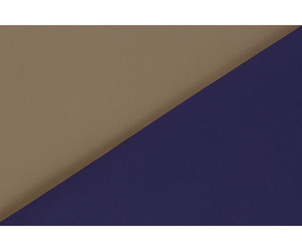 Ткань креп (коттон 97%, эластан 3%, бежево-синяя, шир. 1,5 м)