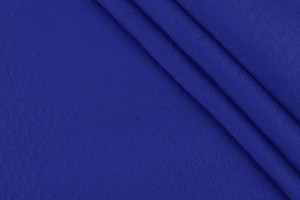 Ткань жаккард (коттон 40%, полиэстер 60%, синий, "елочка", шир. 1,45 см)