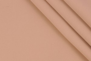 Ткань плотный креп (полиэстер 96%, эластан 4%, абрикос, шир. 1,45 м)