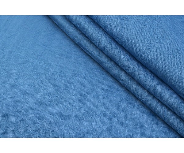 Тканина костюмно-плательна Італія (вовна 100%, темно-блакитний, огірки, шир. 1,50 м)