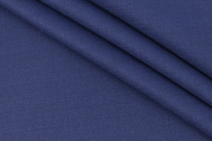 Ткань шерсть полированная Италия (шерсть 98%, эластан 2%, синий дипломат, шир. 1,50 м)