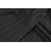 Тканина костюмно-плательна Італія (вовна 80%, поліестер 18%, еластан 2%, чорна в смужку, шир. 1,50 м)