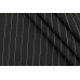  Тканина костюмна креп (поліестер 100%, чорна в смужку, шир. 1,40 м)