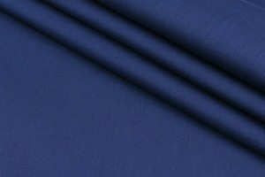 Тканина габардин Італія (котон 100%, синій, шир. 1,40 м)