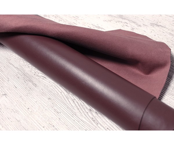Кожа овчина Италия (вишневый, гладкий, мягкий, матовая)