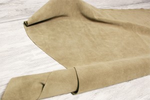 Кожа теленок Италия (беж, мягкая, замш, спилок)