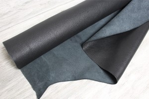 Шкіра ВРХ Італія (чорна, флотар, напівматова, м'яка)