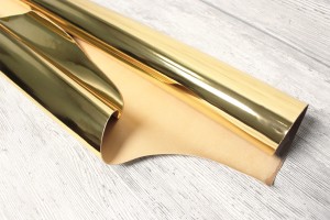 Кожа КРС Италия (желтое золото, зеркало)