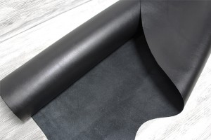 Шкіра ВРХ Італія (чорний, гладка,напівматова, лицева)