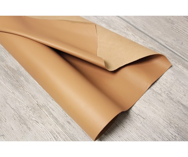 Кожа теленок Италия (беж, мягкая, подкладка, гладкая)