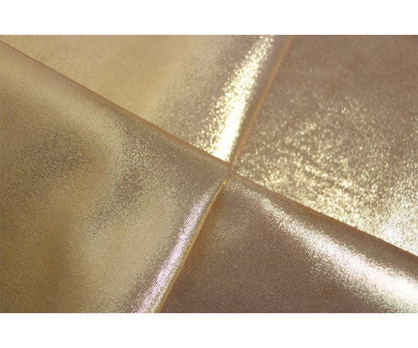 Кожа козлик Италия (бежевый с золотым покрытием "пиксель", плотный)