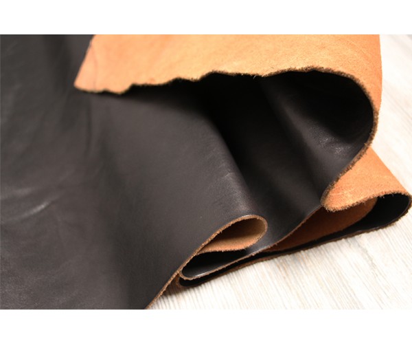 Кожа КРС Италия (темно- коричневая, комбинированного дубления, гладкая)