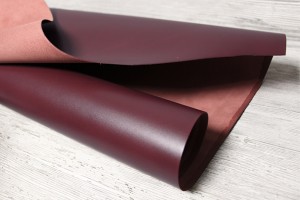 Шкіра ВРХ Італія (бордо, щільна, гладка, матова)