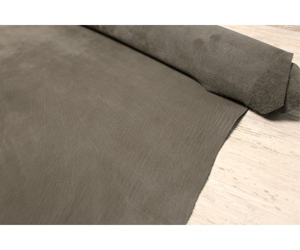 Шкіра теля Італія (сіро-бежевий, нубук)