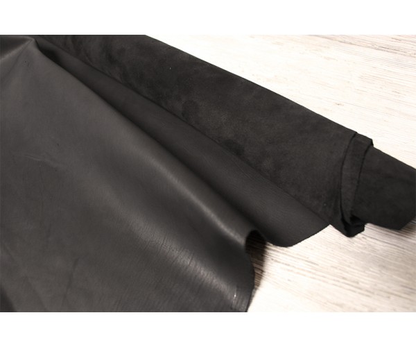 Шкіра вівці Італія (чорний, велюр, м'який,з лицевою зворотньою стороной)