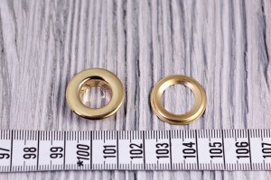 Люверс метал 22 мм (відполірований, золото)